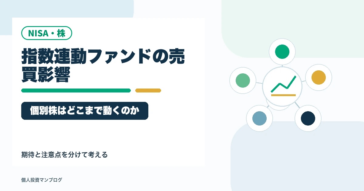 指数連動型ファンドの売買は個別株にどこまで影響するのかのアイキャッチ画像