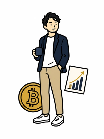 個人投資マンのイメージイラスト